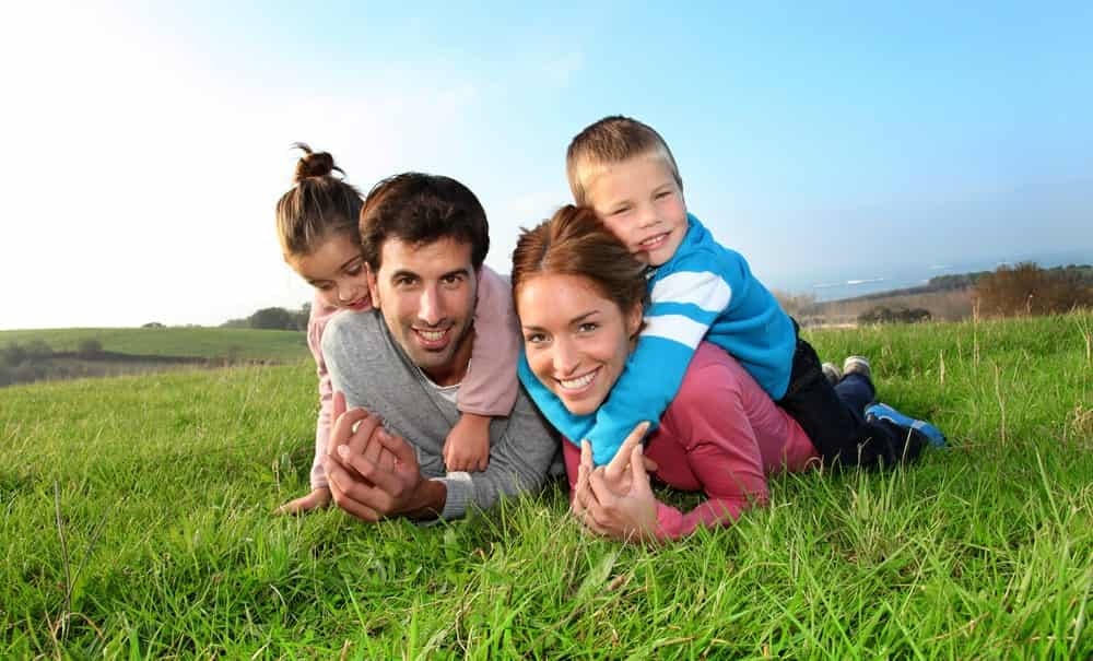 Country family. Family in Country.