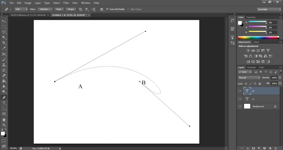 How to use pen tool on photoshop